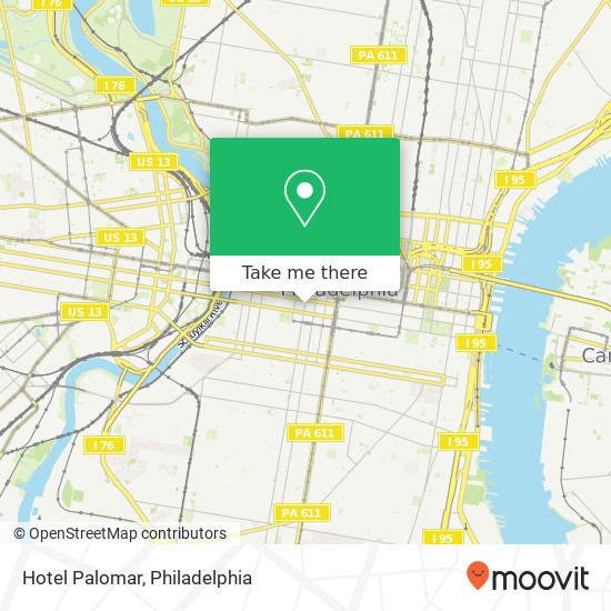 Hotel Palomar map