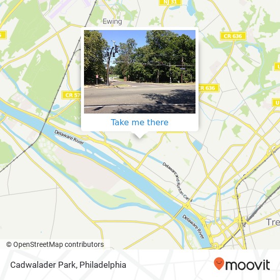 Cadwalader Park map