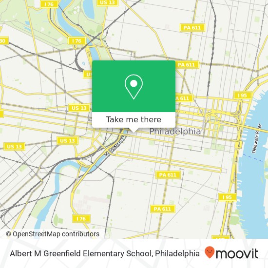 Mapa de Albert M Greenfield Elementary School