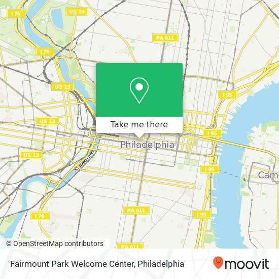 Fairmount Park Welcome Center map