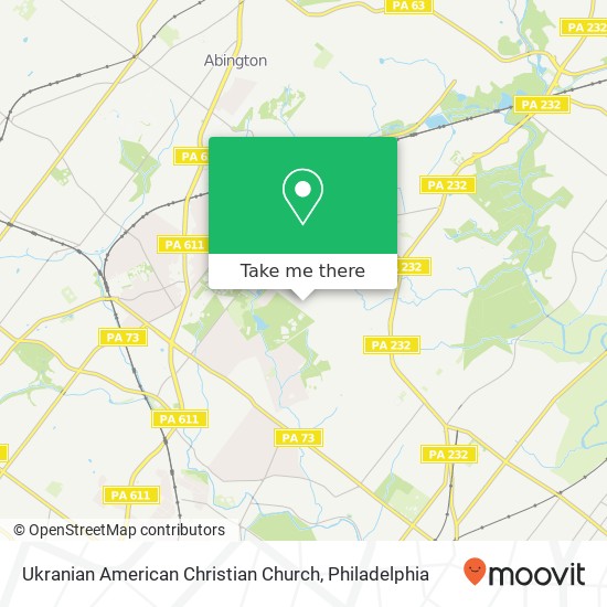 Ukranian American Christian Church map