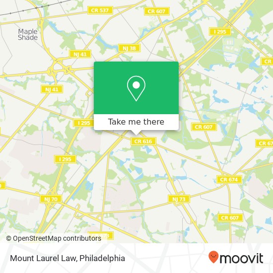 Mount Laurel Law map