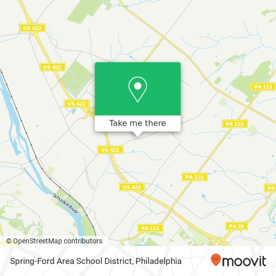Mapa de Spring-Ford Area School District