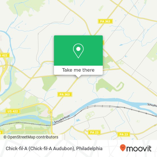Chick-fil-A map