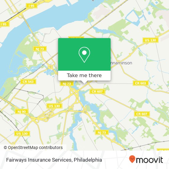 Fairways Insurance Services map