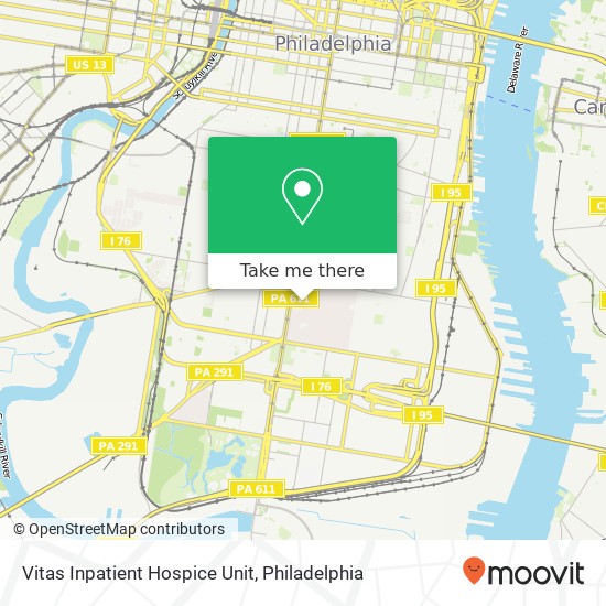 Vitas Inpatient Hospice Unit map