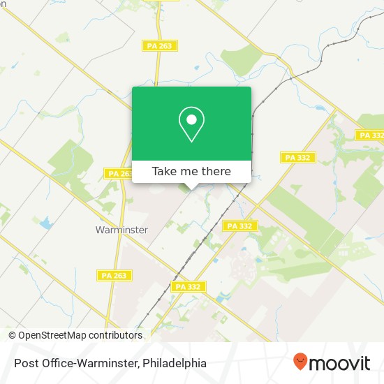 Post Office-Warminster map
