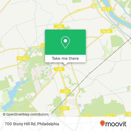 700 Stony Hill Rd map