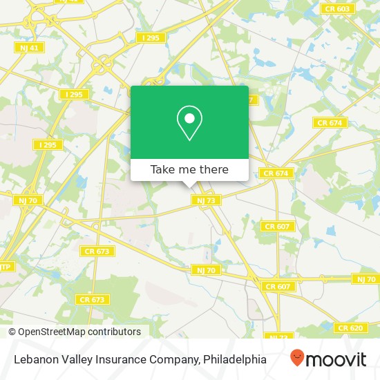 Lebanon Valley Insurance Company map