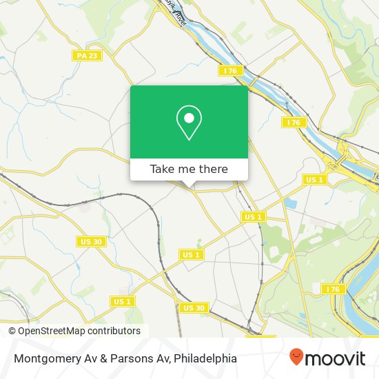 Montgomery Av & Parsons Av map