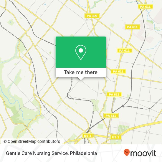 Gentle Care Nursing Service map