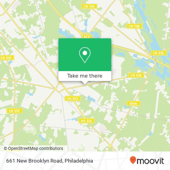 Mapa de 661 New Brooklyn Road
