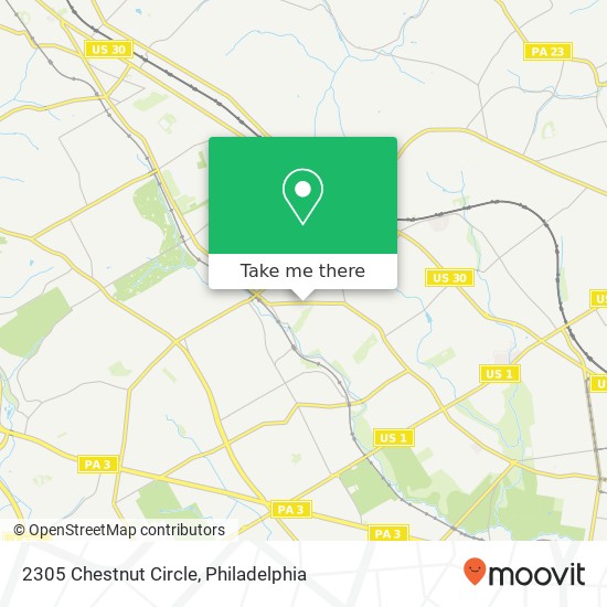 2305 Chestnut Circle map