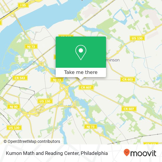 Kumon Math and Reading Center map