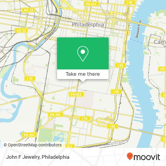 John F Jewelry map