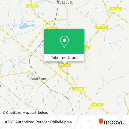 AT&T Authorized Retailer map