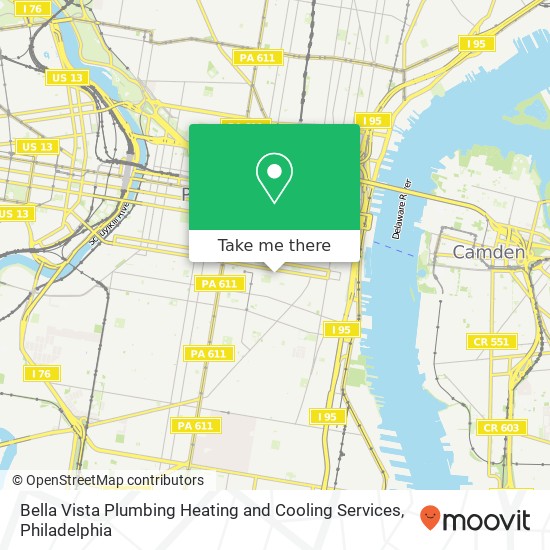 Bella Vista Plumbing Heating and Cooling Services map