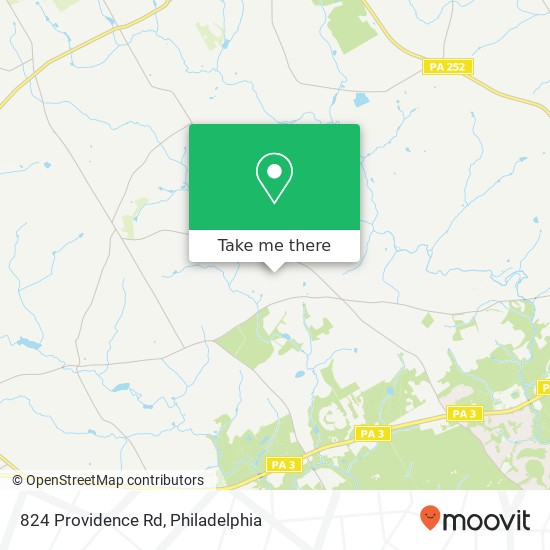Mapa de 824 Providence Rd