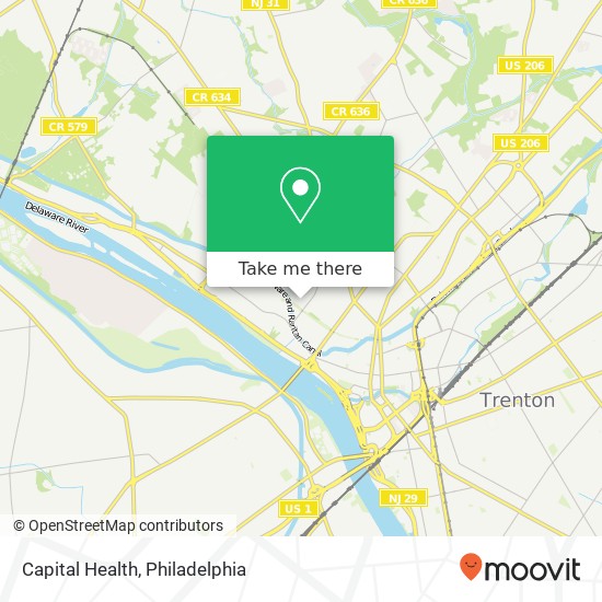 Capital Health map