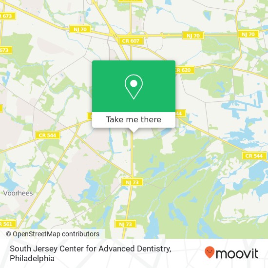 Mapa de South Jersey Center for Advanced Dentistry