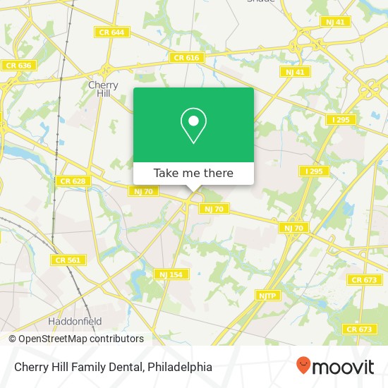 Cherry Hill Family Dental map