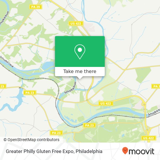 Greater Philly Gluten Free Expo map