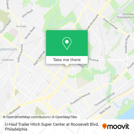 Mapa de U-Haul Trailer Hitch Super Center at Roosevelt Blvd