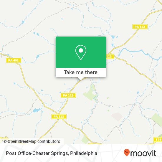 Post Office-Chester Springs map