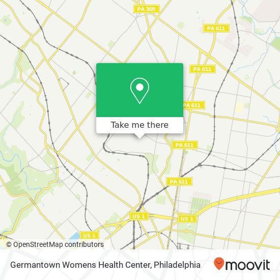 Germantown Womens Health Center map