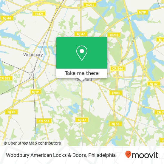 Woodbury American Locks & Doors map