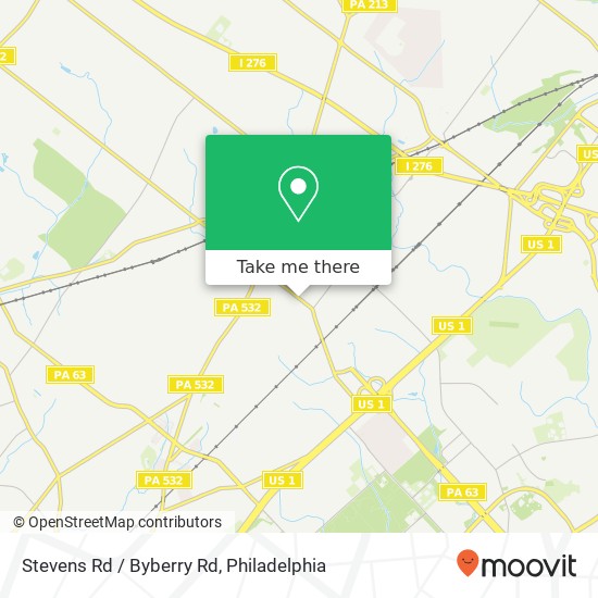 Stevens Rd / Byberry Rd map