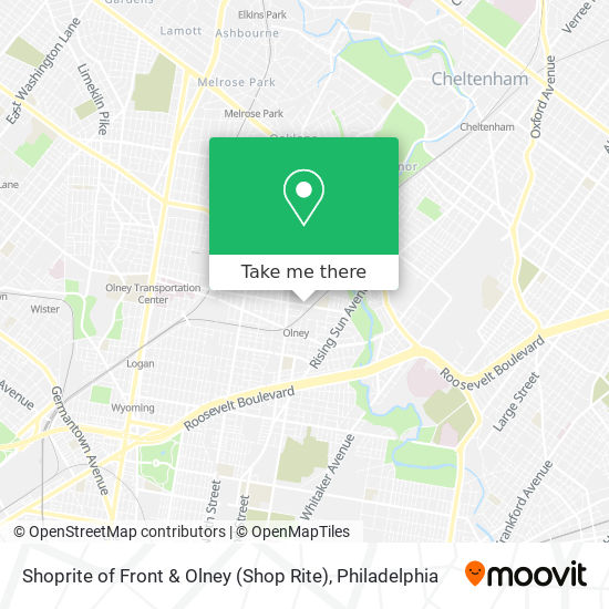 Mapa de Shoprite of Front & Olney (Shop Rite)