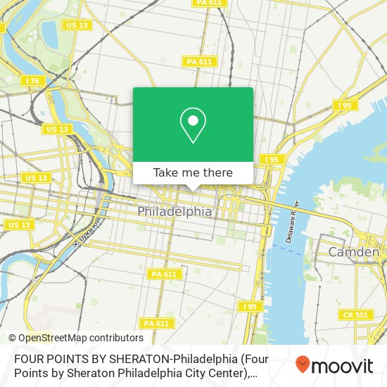 FOUR POINTS BY SHERATON-Philadelphia (Four Points by Sheraton Philadelphia City Center) map