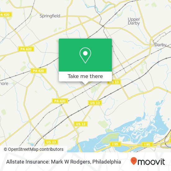 Allstate Insurance: Mark W Rodgers map