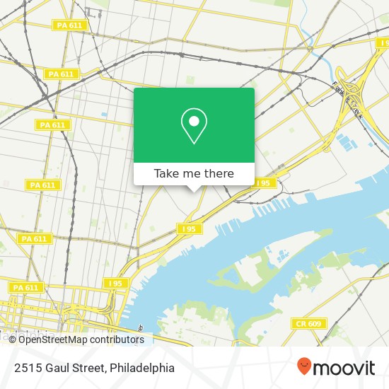 2515 Gaul Street map