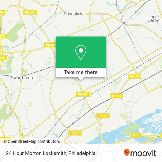 24 Hour Morton Locksmith map