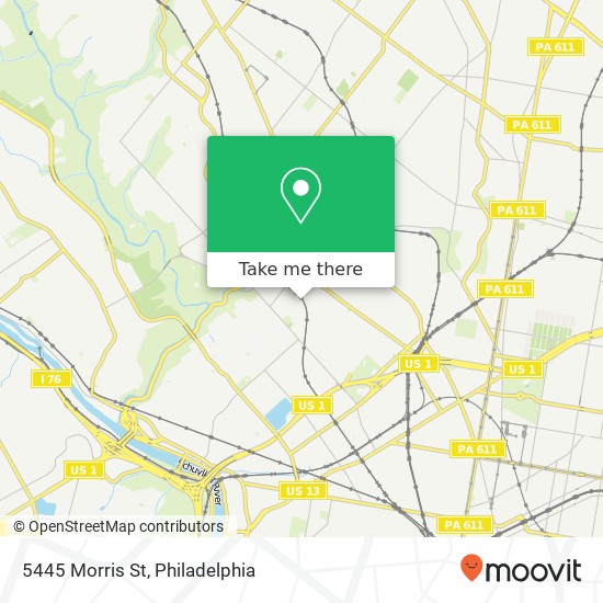 5445 Morris St map