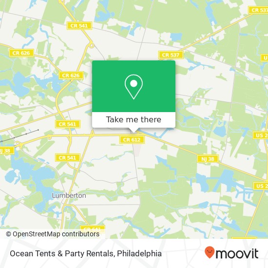 Ocean Tents & Party Rentals map