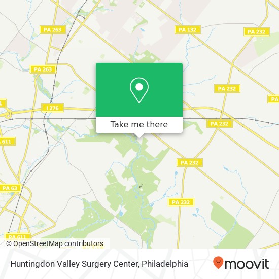 Huntingdon Valley Surgery Center map
