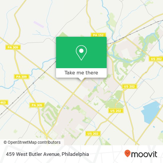 459 West Butler Avenue map