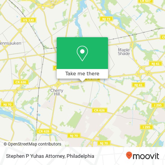 Stephen P Yuhas Attorney map