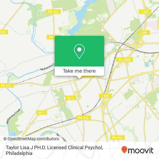 Taylor Lisa J PH.D. Licensed Clinical Psychol map