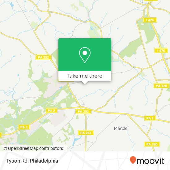 Tyson Rd map