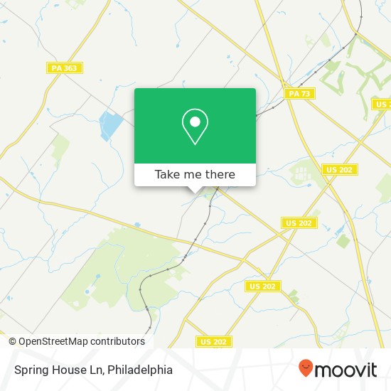 Mapa de Spring House Ln