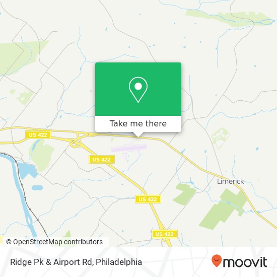 Ridge Pk & Airport Rd map