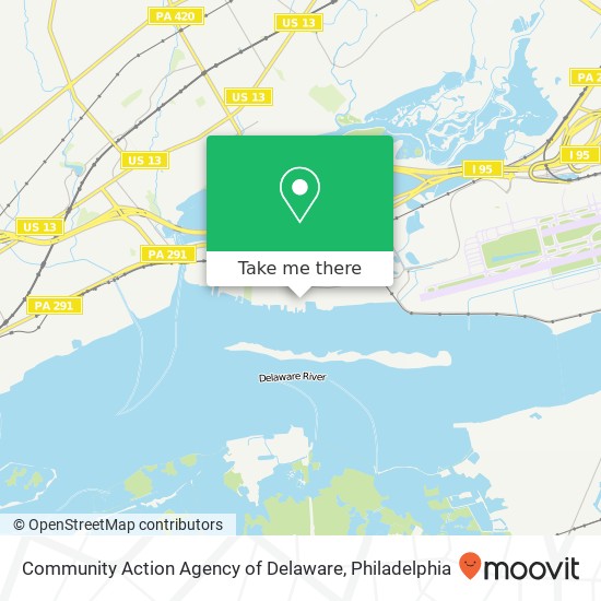 Mapa de Community Action Agency of Delaware