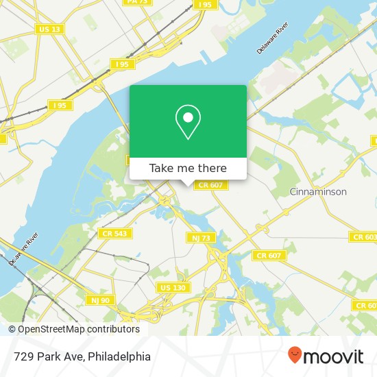 Mapa de 729 Park Ave