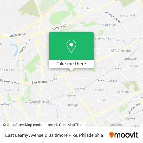 East Leamy Avenue & Baltimore Pike map