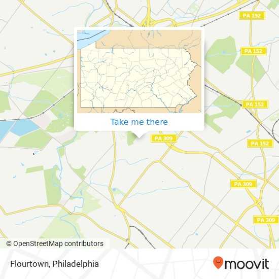 Flourtown map