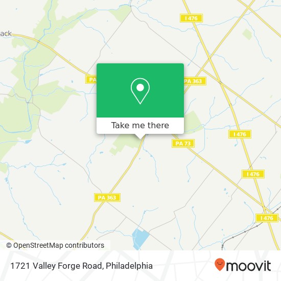 1721 Valley Forge Road map